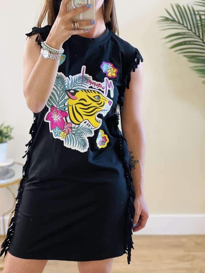 Vestido Camiseta Tigresa